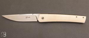 Couteau " Basic " fibre de carbone et G10 "pocket clip" de Jean Pierre Martin