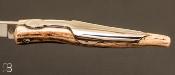 Couteau de poche Bieslois 12 cm Bois de cerf par J. Mongin