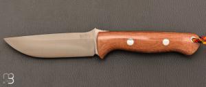   Couteau " Bravo I "droit par Bark River - Micarta Canvas et lame en A2