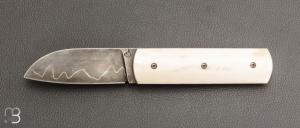   Couteau " Bull " custom de David Margrita - Mbull Knives - Os et lame sandwich