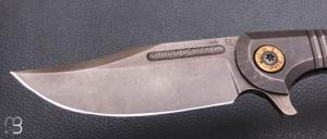   Couteau " Bullet  " pliant de Gudy van Poppel - Titane et Böhler N690