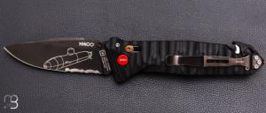 Couteau pliant C.A.C. " MN400 Forces Sous-Marine " Marine Nationale - PA6 FV noir