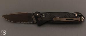 Couteau pliant C.A.C. Serration Arme Franaise - PA6 FV Noir