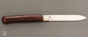   Couteau " Canif de luxe " par Adrien Vautrin - Bois de fer et 14c28N