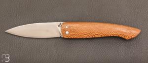 Couteau  "  Capucin " par David Margrita - Mbull Knives - Platane