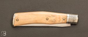   Couteau " Chasse"  custom par Mathieu Herrero - Ivoire de mammouth et lame XC100