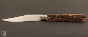 Couteau  " Chimère " pliant fait main par Bastien Toubhans - Atelier Beau Merle