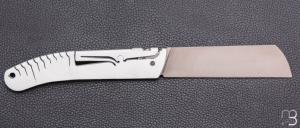Couteau "Cutter" par Liérande - Blanc Neige 14C28N