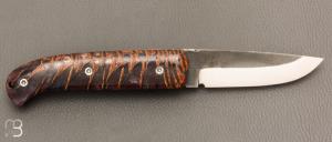   Couteau de poche Danang manche en pomme de pin stabilisé par Citadel Dep Dep