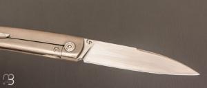  Couteau  "  Frame-Lock custom " par Grégory Picard - Titane et S45VN