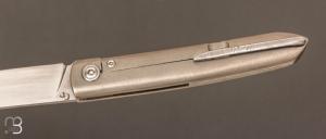  Couteau  "  Frame-Lock custom " par Grégory Picard - Titane et S45VN