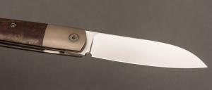    Couteau "  Fructis Lag " custom de Stéphane Espi - Micarta WW2 et lame en RWL34
