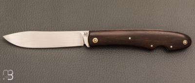  Couteau  " Genèse  " custom par Frédéric Collin - Noyer et lame en C130