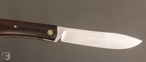  Couteau  " Genèse  " custom par Frédéric Collin - Noyer et lame en C130