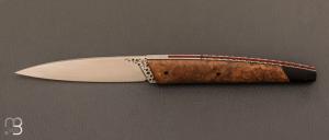  Couteau  "  Grand Mamba "  par Pascale Sabat - Loupe de Sindora et 14c28N