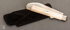    Couteau " Grand Marquis " par Romain Alvarez - ivoire de mammouth et RWL34
