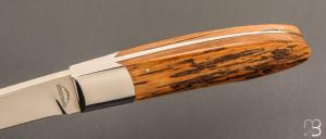 Couteau " Hunter " fixe par Schuyler Lovestrand - Ivoire de mammouth