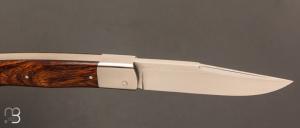    Couteau " Illicite " par Les Couteliers de Fontainebleau - Bois de fer et RWL-34