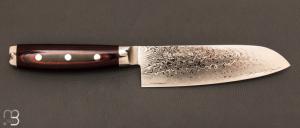  Couteau Japonais YAXELL " Super Gou SG2 Damas 160 couches - Santoku 16,5 cm - Y37101