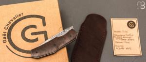    Couteau " Jinbei " custom de Gaël Chevalier - Micarta WW2 et damas