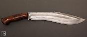  Couteau  "  Kukri " custom bois de fer et W5 par Milan Mozolic