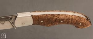 Couteau " Kurt " custom  par Mathieu Gerster - Manguier ondé et 26C3