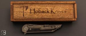  Couteau " Kwaiback UHEP " par Jake Hoback - Fibre de carbone et CPM 20CV