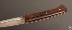 Couteau  " Kwark " pliant de Michel Grini - Micarta et lame en XC100