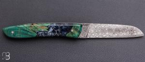    Couteau " L08 fruits des bois pièce unique" par Perceval - Lame damas