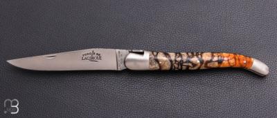  Couteau " Laguiole 12 cm " par Stéphane Rambaud - Corail tigré