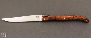    Couteau " Laguiole 14 cm " fait main par Jérôme Latreille - Ironwood et 14c28N