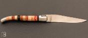 Couteau Laguiole Aubrac 12 cm marqueterie Woodstock