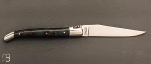  Couteau Laguiole Aubrac Loupe de peuplier stabilisée