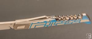    Couteau " Laguiole Météor " custom par Jean-Pierre Suchéras - Titane et lame en RWL34