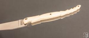 Couteau " Laguiole " custom de David Dauvillaire - Manche en os