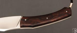    Couteau " Lardon  " custom par Frédéric Augé - Bois de fer et RWL-34