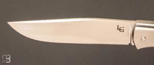  Couteau  "  Pièce unique " custom par Laurent Gaillard - Micarta jute et 14c28N
