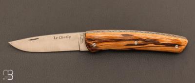 Couteau " Le Charly " en bois de serpent par Charles Couttier - Chevalerias