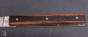   Couteau " Le Français " par Atelier Perceval - Noyer "Enfield" et 19C27