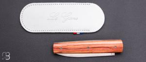  Couteau " Le Gone " mid-tech design d'Eric Depeyre  - Bois de rose et 12C27 