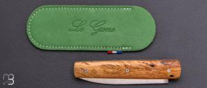  Couteau " Le Gone " mid-tech design Eric Depeyre  - Loupe de bois de fer et 12C27 