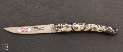  Couteau " Le Thiers 12cm " pliant par Le Fidèle - Bouse de vache