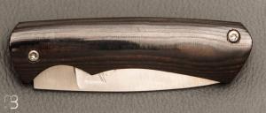  Couteau " Le 05 " par MTBlades Benjamin Thuillier - Micarta lin et lame en 14C28