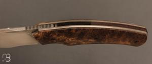   Couteau " Liner Lock " custom par David Lespect - Noyer et RWL34