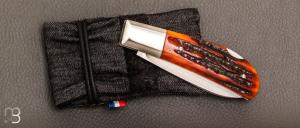   Couteau "  Lock-Back " RWL-34 et Jigged Bone par Honoré Vilain