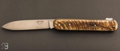 Couteau  " Lock-back " par La Bonne Trempe - Corne de bélier