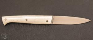 Couteau " Lombard " de poche en os par Adrien Giovaninetti