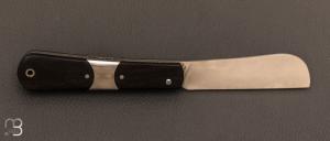 Couteau  " London 9cm " 14C28N et ébène par Fontenille-Pataud