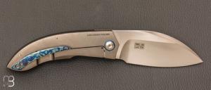   Couteau " Lum Legacy N°7/9 " custom par Tashi Bharucha - Titane et lame en RWL34
