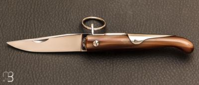 8 cm Blond horn Yatagan knife by J. Mongin